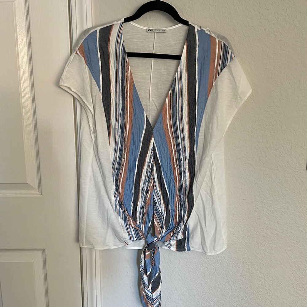 Zara cover up blouse
